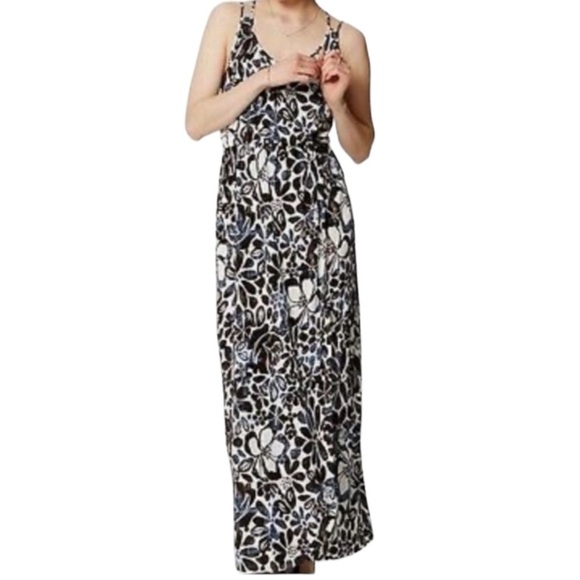 LOFT Floral Maxi Faux Wrap Sundress MP - Picture 1 of 14